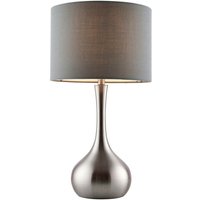 Endon - Piccadilly - Tisch-Touch-Lampe Satin Nickel, E14 von Endon