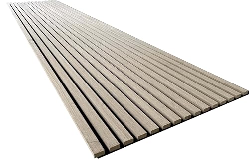 6 x Endorphin® Akustikpaneele Holz in 266x61x2,1cm | Wandpaneele Echtholzfurnier mit Filz | Holzpaneele Wandverkleidung zum Kleben oder Anschrauben | Einfache Montage (Eiche gewaschen) von Endorphin