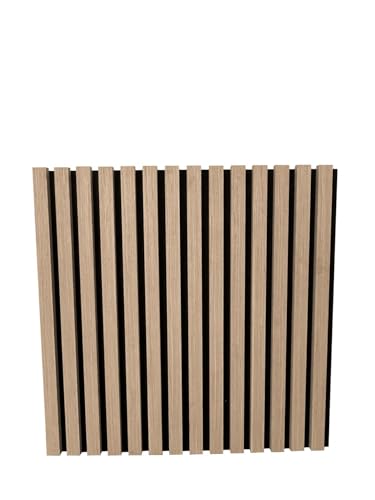3 x Endorphin® Akustikpaneele Holz in 58x58x2,1cm | 5 Farben | Wandpaneele Echtholzfurnier mit Filz | Holzpaneele Wandverkleidung zum Kleben oder Anschrauben | Einfache Montage (Eiche weiß) von Endorphin