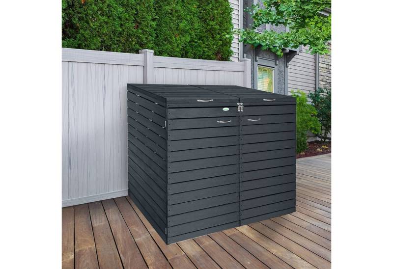 Endorphin Aufbewahrungsbox Stabile Comfort Comfort Mülltonnengarage / Mülltonnenbox mit Gasdruckf von Endorphin