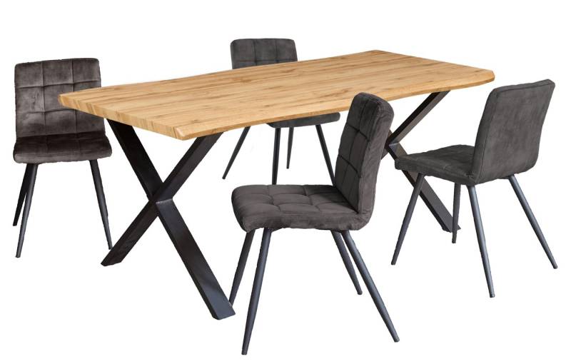 Endorphin Esstisch Design Esstisch-Set mit 4 Stühlen in Anthrazit von Endorphin