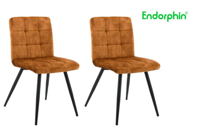 Endorphin Esszimmerstuhl Design Stuhl 2er Pack in orange von Endorphin