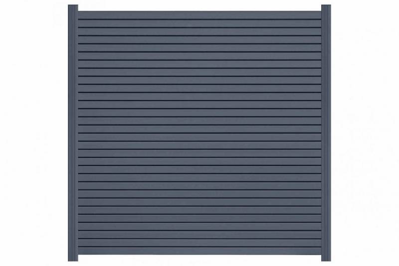 Endorphin Gartenzaun EASY-ROM DIY ALU-Rhombuszaun in anthrazit 2 Elemente 180x180cm 3 Pfost von Endorphin