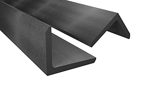 Endorphin WPC Abschlussleisten für WPC Terrassendielen 220cm - Höhe 4,5cm / Breite 5,5cm - 5er Set Hellgrau - Abdeckleisten für Bodendielen - Wetterfest und Pflegeleicht - Gesamtlänge: 11m von Endorphin