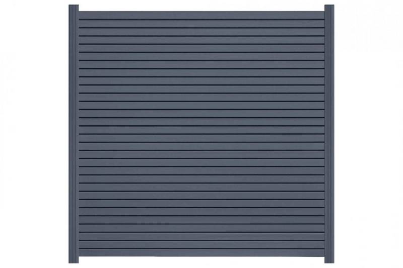 Endorphin Zaun EASY-ROM DIY ALU-Rhombuszaun in anthrazit 4 Elemente 180x180cm 5 Pfost von Endorphin