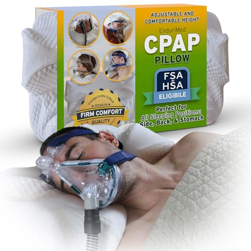 EnduriMed CPAP Kissen für Seitenschläfer – Verstellbare CPAP-Kissen aus Memory-Schaum für Seiten- und Rückenschläfer – HSA FSA Kissen für besseren Schlaf geeignet EnduriMed CPAP Kissen für Seitenschläfer – Verstellbare CPAP-Kissen aus Memory-Schaum für Seiten- und Rückenschläfer – HSA FSA Kissen für besseren Schlaf geeignet von EnduriMed