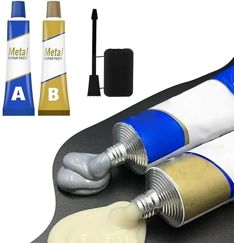 Magic Metal Cast Iron Magic Repair Glue,Magic Welding Glue 2 Bottles,Industrial Heat Resistance Cold Weld Metal Repair Paste,for Metal,Plastic,Wood,Concrete-Miracle Welding Glue von Endxedio