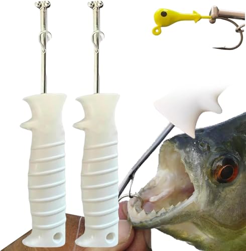 Quick Release Fish Hook Extractor, Extractor Remover Disconnect Removal Tool, Portable Fishing Hooks Pliers Accessories for Saltwater and Freshwater (2pcs) von Endyniner