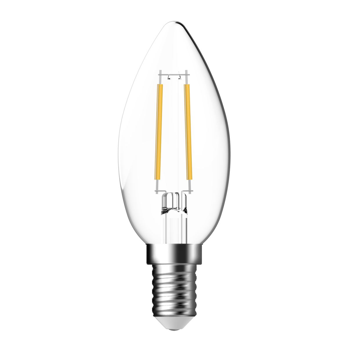 Nordlux Energetic LED Leuchtmittel E14 Filament klar 250lm 4000K 2,1W 80Ra 360° 3,5x3,5x9,7cm von Energetic