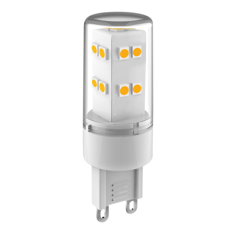 Nordlux Energetic LED Leuchtmittel G9 klar Keramik 400lm 3000K 3,3W 80Ra 280° 1,8x1,8x5,6cm von Energetic