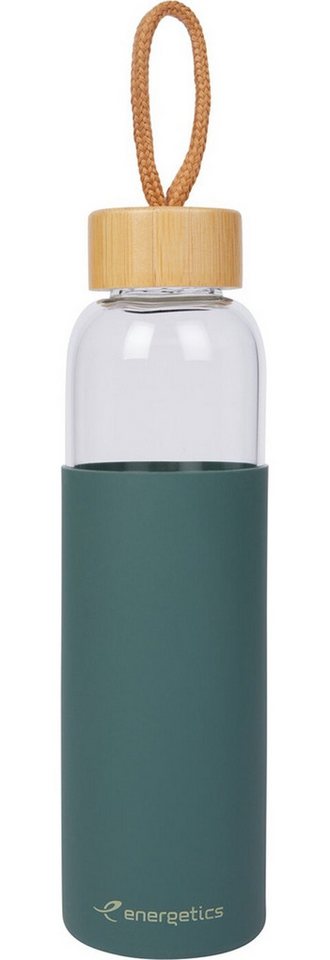 Energetics Trinkflasche Trinkflasche Glass Bottle Bamboo II 0.55 MELANGE/RED DARK/RED von Energetics