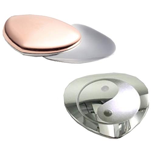 TCM Power Magnetherz Edelstahl Kupfer Schmerzpflaster poliert gravierbar antiallergen Yin Yang Body Magnet Energetix 4you 1114 Magnetix 177Cu von Energetix-4you