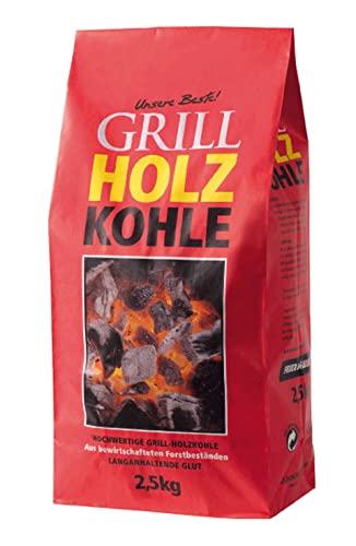 5kg Holzkohle Premium Holzkohle „100% Made IN Germany“ Grillkohle Grillbriketts für Kugelgrill Holzkohlegrill Smoker Briketts Grill Kohle von Energie Kienbacher