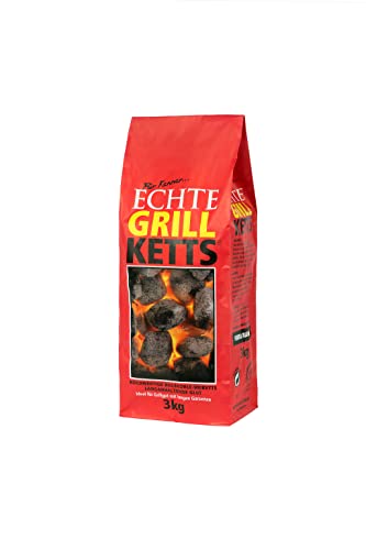 3kg Premium Grillbriketts Grillketts „100% Made IN Germany“ Kohle Holzkohle für Kugelgrill Holzkohlegrill ideal für Dutch Oven Smoker Briketts Grill Kohle von Energie Kienbacher