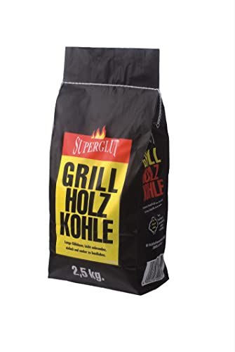 5kg SUPERGLUT Grill-Holzkohle Grillbriketts „Made IN Germany“ Kohle Holzkohle für Kugelgrill Holzkohlegrill ideal für Dutch Oven Smoker Briketts Grill Kohle von Energie Kienbacher