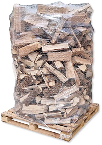 Buche 25cm Brennholz Kaminholz Palette Brennholz 2 Paletten vorgelagertes Scheitholz 100% aus Bayern Feuerholz Lagerfeuer Pizzaofen Kamin Ofen Heiz Holz | 3,2m³/SRM = 2X Brennholz Palette von Energie Kienbacher