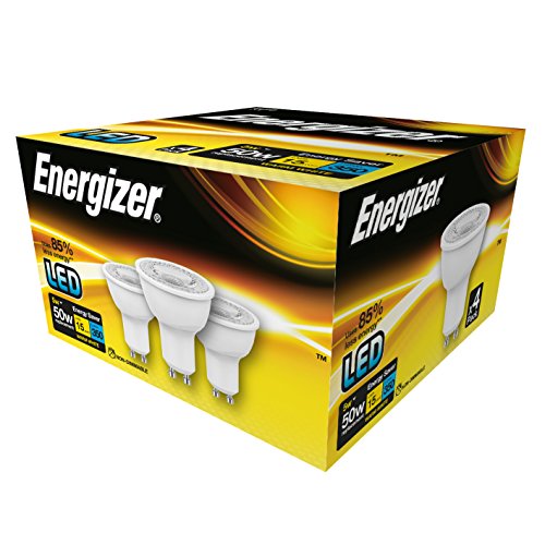 Energizer® GU10 LED 5 W = 50 W GU10 LED Lampe warm weiß 3000 K, 4 Stück von Energizer