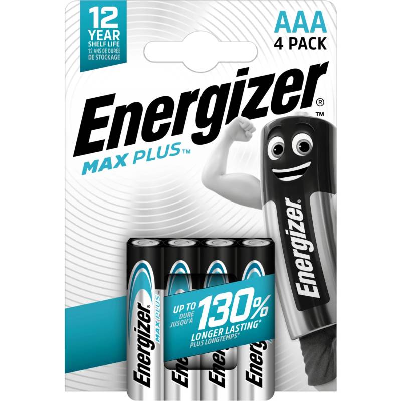 Energizer Alkaline Batterie Max Plus AAA Micro 4 Stück von Energizer