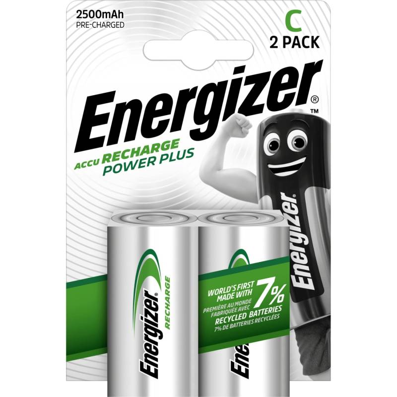 Energizer Akku Power Plus C Baby 2500 mAh 2 Stück von Energizer