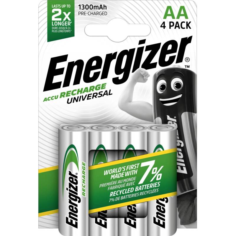 Energizer Akku Universal AA Mignon 1300 mAh 4 Stück von Energizer