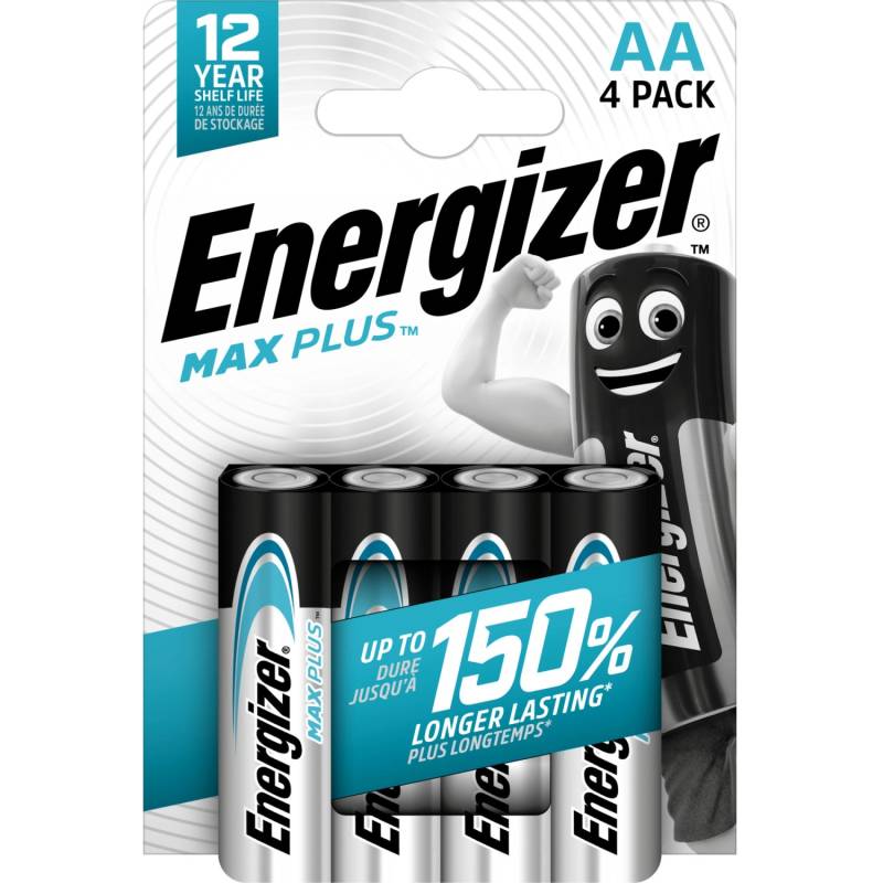 Energizer Alkaline Batterie Max Plus AA Mignon 4 Stück von Energizer