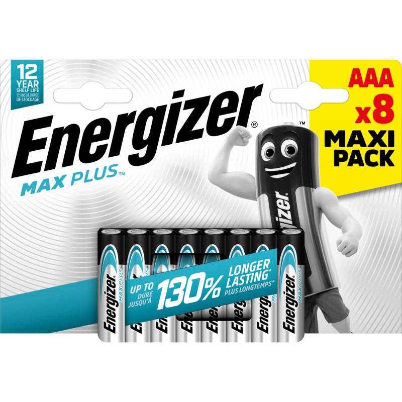 Energizer Alkaline Batterie Max Plus AAA Micro 8 Stück von Energizer