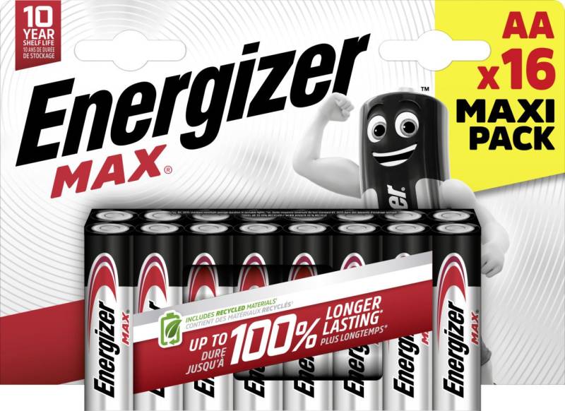 Energizer Alkaline Batterie Mignon AA 1,5 V, 16er Pack von Energizer