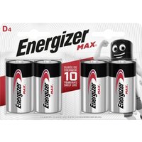 Energizer - Alkaline Max Batterie Mono d 1,5 v, 4er Pack Batterie von Energizer