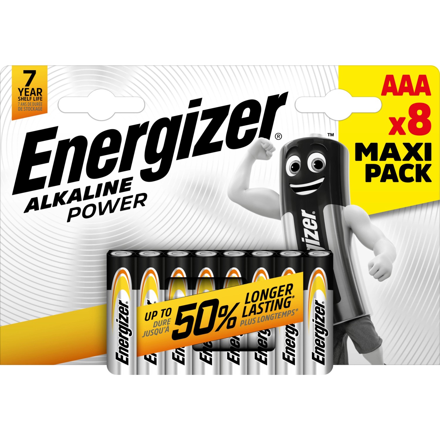Energizer Batterie Alkaline Power Micro AAA 8 Stück von Energizer