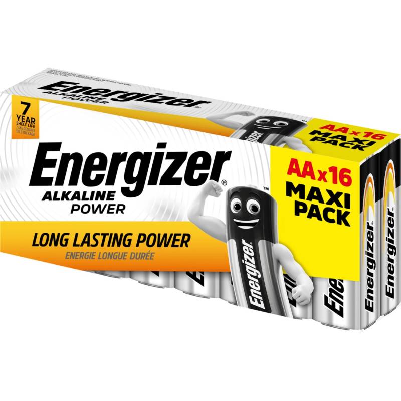 Energizer Batterie Alkaline Power Mignon AA 16 Stück Paper Box von Energizer