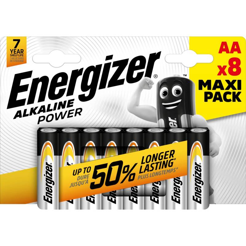 Energizer Batterie Alkaline Power Mignon AA 8 Stück von Energizer