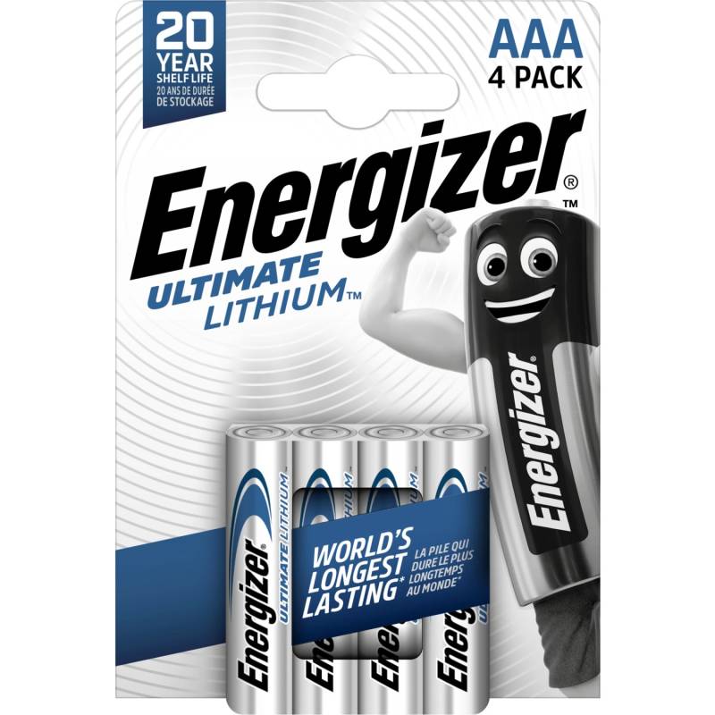 Energizer Batterie Ultimate Lithium AAA Micro 4 Stück von Energizer