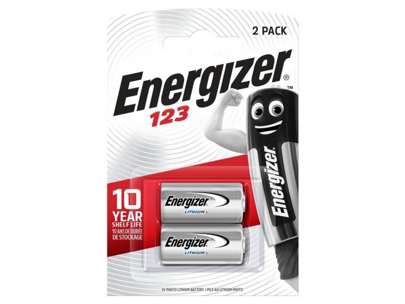 Energizer Bürostuhl Energizer Lithium Fotobatterie CR123 3 V, 2er Pack von Energizer