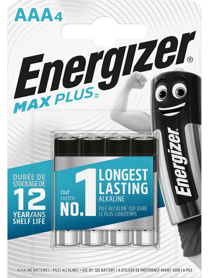 Energizer Bürostuhl Energizer Max Plus Alkaline Micro AAA 1,5 V, 4er Energizer Bürostuhl Energizer Max Plus Alkaline Micro AAA 1,5 V, 4er von Energizer