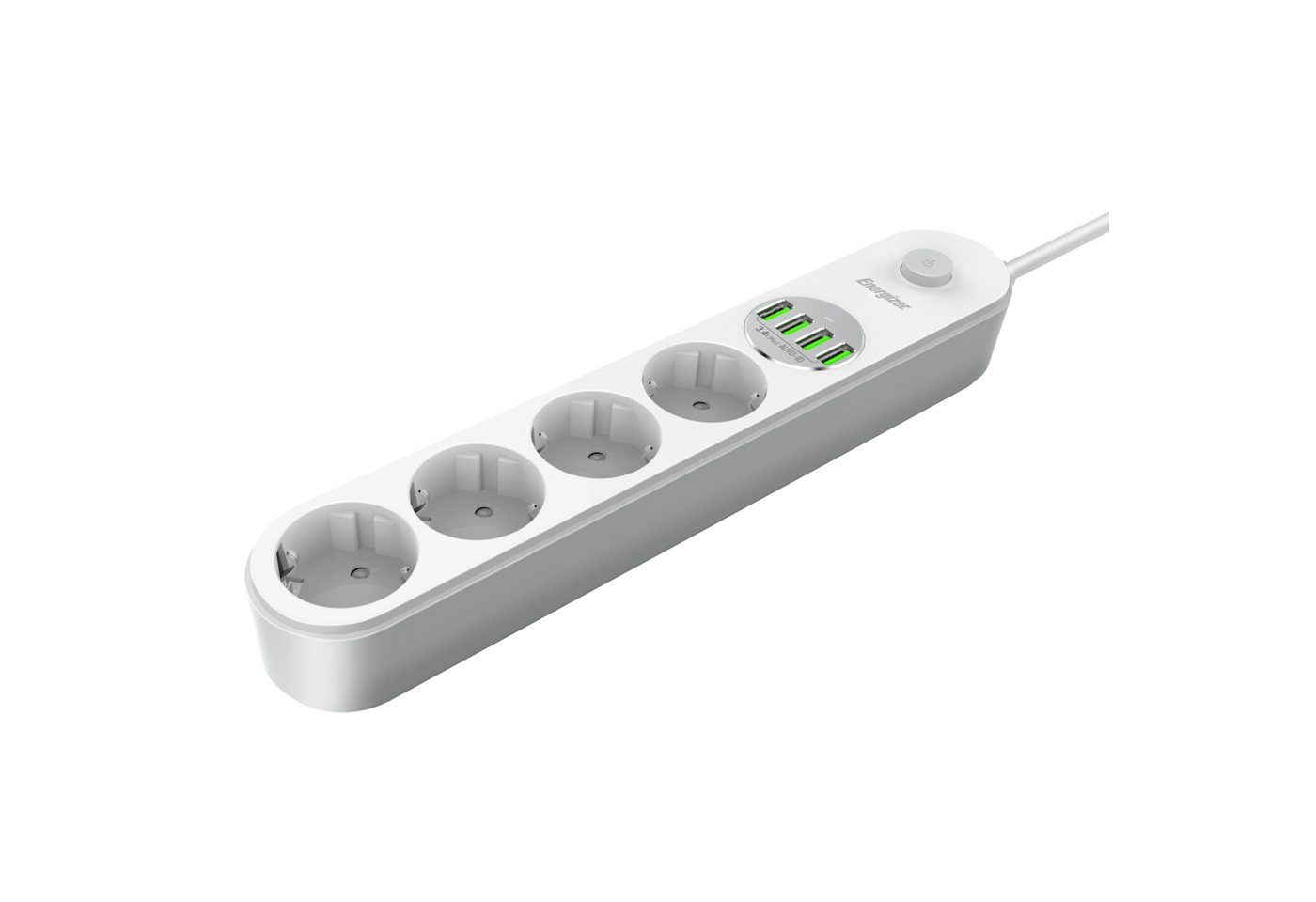 Energizer EPB2500W00EU - 4-fach mit 4x USB Steckdosenleiste Energizer EPB2500W00EU - 4-fach mit 4x USB Steckdosenleiste von Energizer