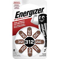 Energizer Knopfzelle ZA 312 1.4V 8 St. 160 mAh Zink-Luft Hearing Aid PR41 von Energizer