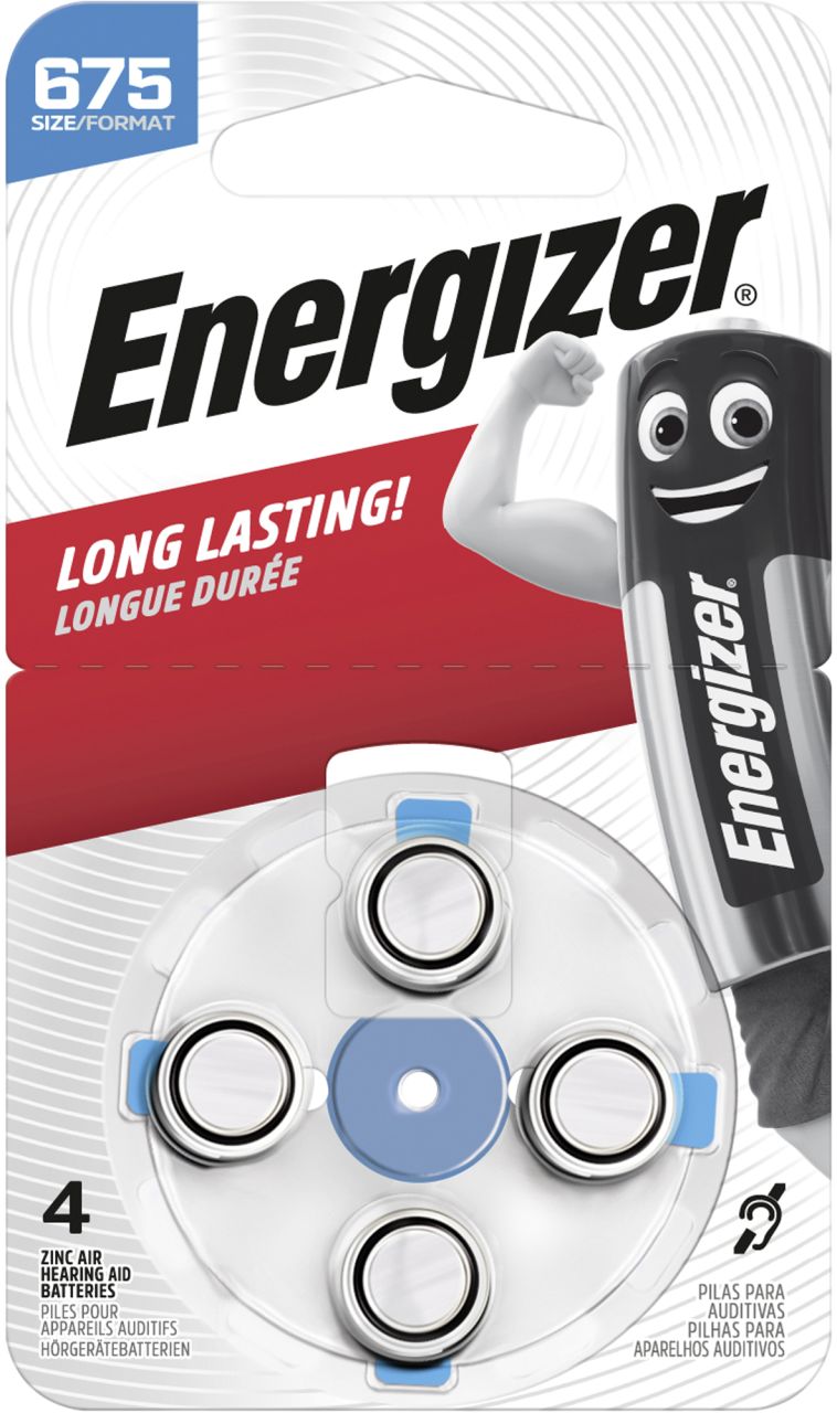 Energizer Hörgeräte Batterie 675 4er Pack von Energizer