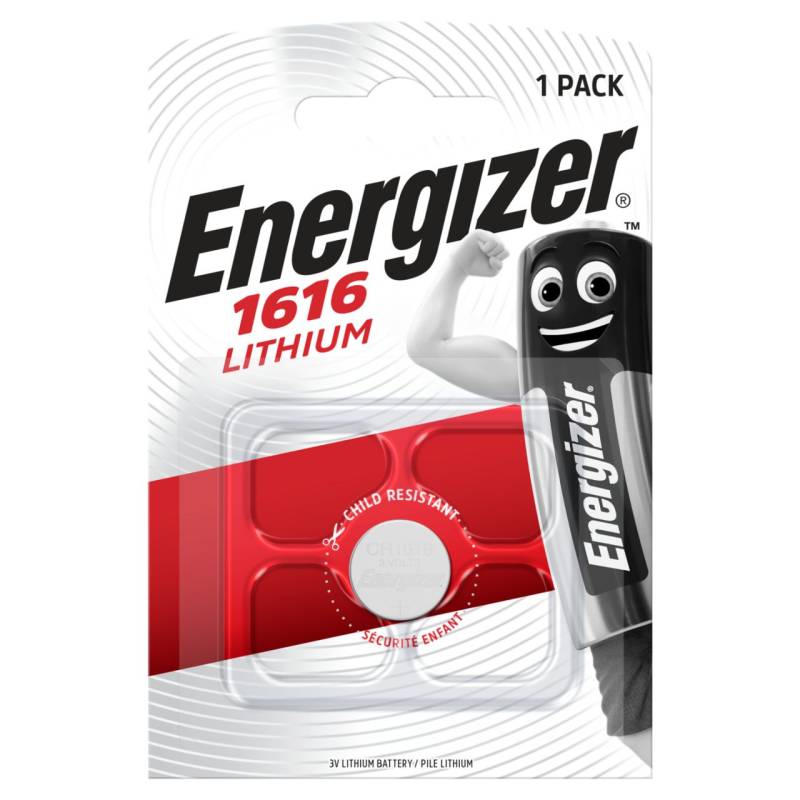 Energizer Knopfzelle CR 1616 Lithium, 3 V von Energizer