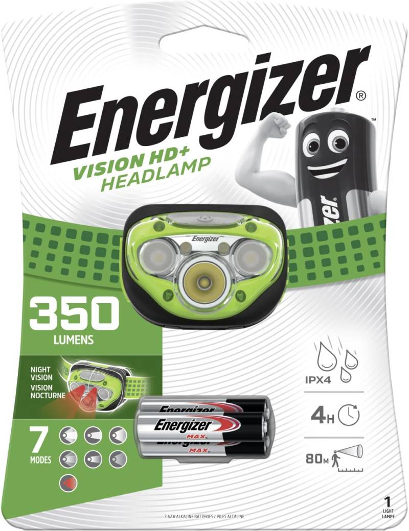 Energizer Kopflampe Advanced 7 LED inklusive 3 Micro AAA, Sichtweite 25 m von Energizer