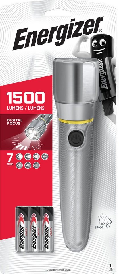 Energizer LED Taschenlampe Vision HD metal 6AA 1500 Lumen von Energizer