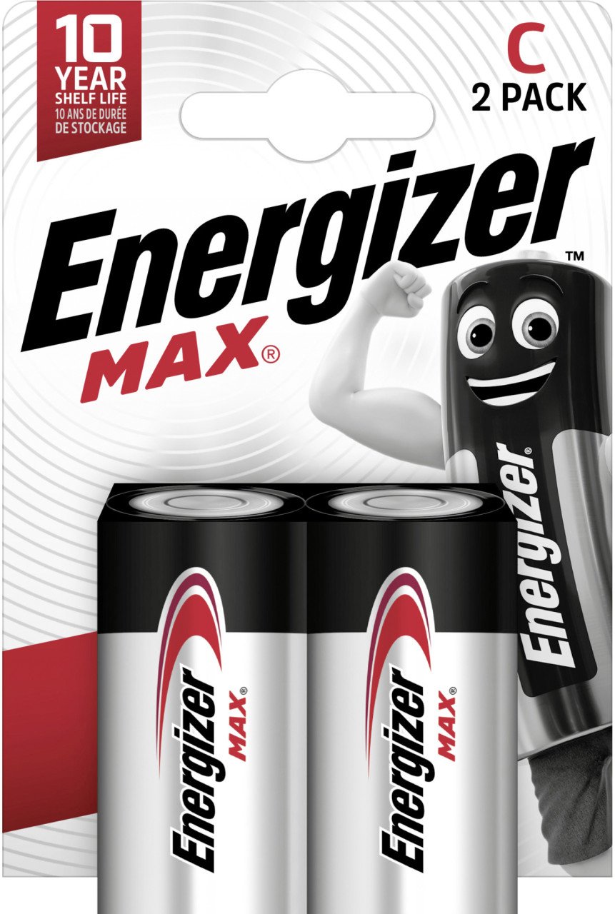 Energizer Max Alkaline Batterie Baby C 1,5 V, 2er Pack Energizer Max Alkaline Batterie Baby C 1,5 V, 2er Pack von Energizer
