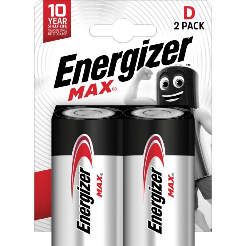Energizer Alkaline Batterie Max D Mono 2 Stück von Energizer