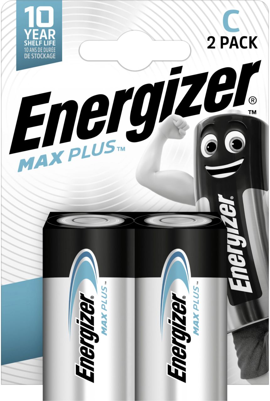 Energizer Max Plus Alkaline Baby C 1,5 V, 2er Pack Energizer Max Plus Alkaline Baby C 1,5 V, 2er Pack von Energizer