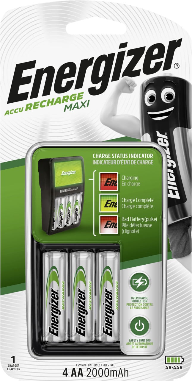 Energizer Maxi Charger inkl. 4-Mignon AA von Energizer