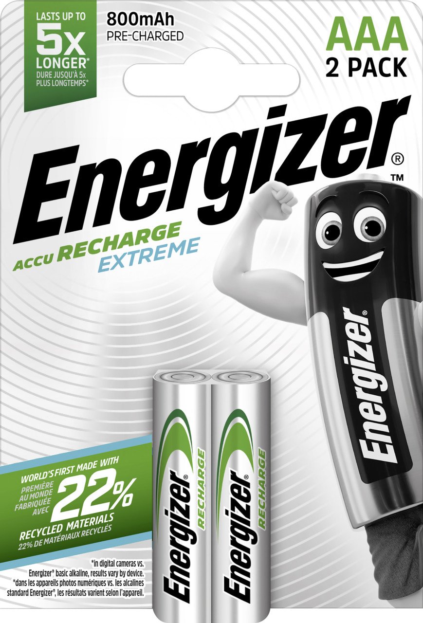 Energizer NiHM Akku Extreme Micro AAA 800 mAh 2er Pack Energizer NiHM Akku Extreme Micro AAA 800 mAh 2er Pack von Energizer