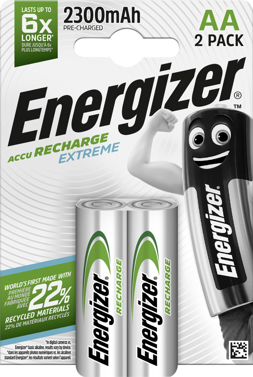 Energizer NiMH Akku Extreme Mignon AA 2.300 mAh 2er Pack Energizer NiMH Akku Extreme Mignon AA 2.300 mAh 2er Pack von Energizer