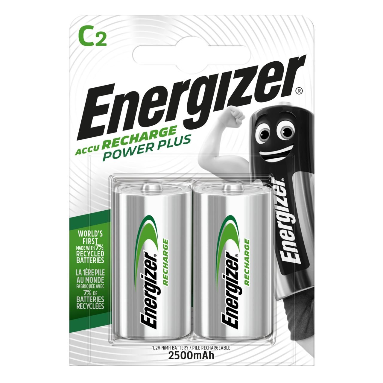 Energizer NiMH Akku Power Plus Baby C 2.500 mAh 2er Pack Energizer NiMH Akku Power Plus Baby C 2.500 mAh 2er Pack von Energizer