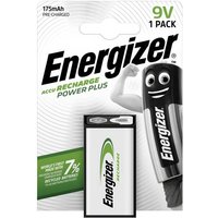 Energizer Power Plus 6LR61 9V Block-Akku NiMH 175 mAh 8.4V 1St. von Energizer