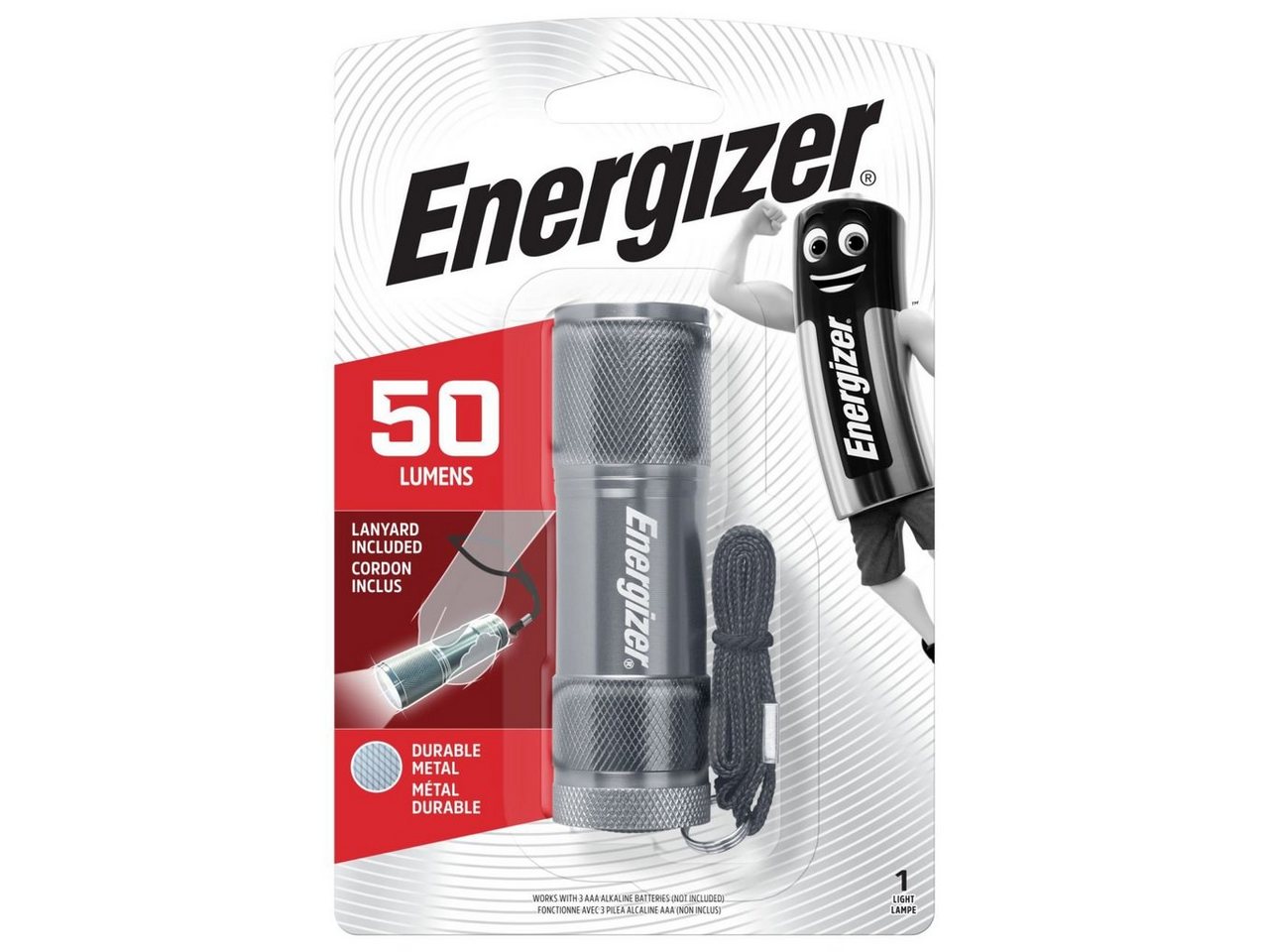 Energizer Schreibtischlampe Energizer Taschenlampe 3 LED Metal Light silber von Energizer