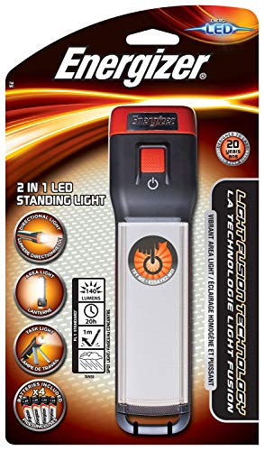 Energizer Taschenlampe 2 in 1 LED Standing Light (inkl. 4x AA-Batterien, 140 Lumen, wetterfest (IPX4)) von Energizer